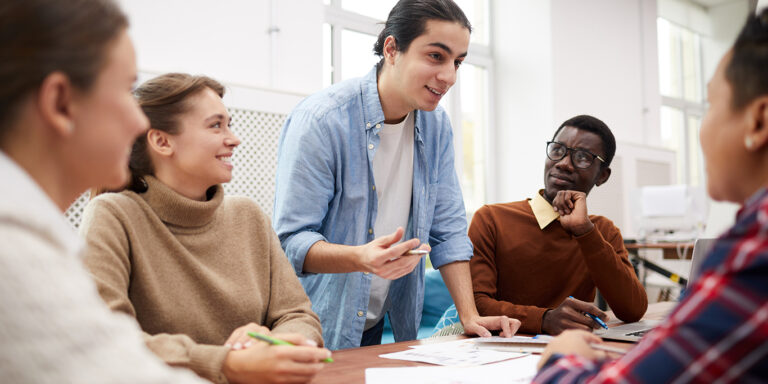 Group of professionals planning in a meeting